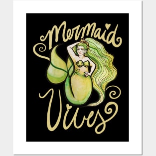 Mermaid Vibes Posters and Art